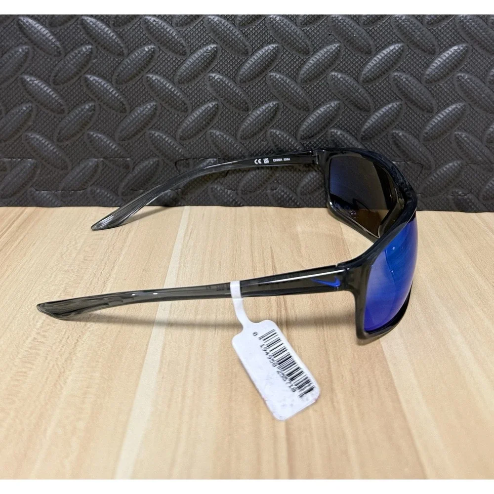 Nike Blue Mirror Wrap Sunglasses Mens Nike Adrenaline M EV1113 012 66